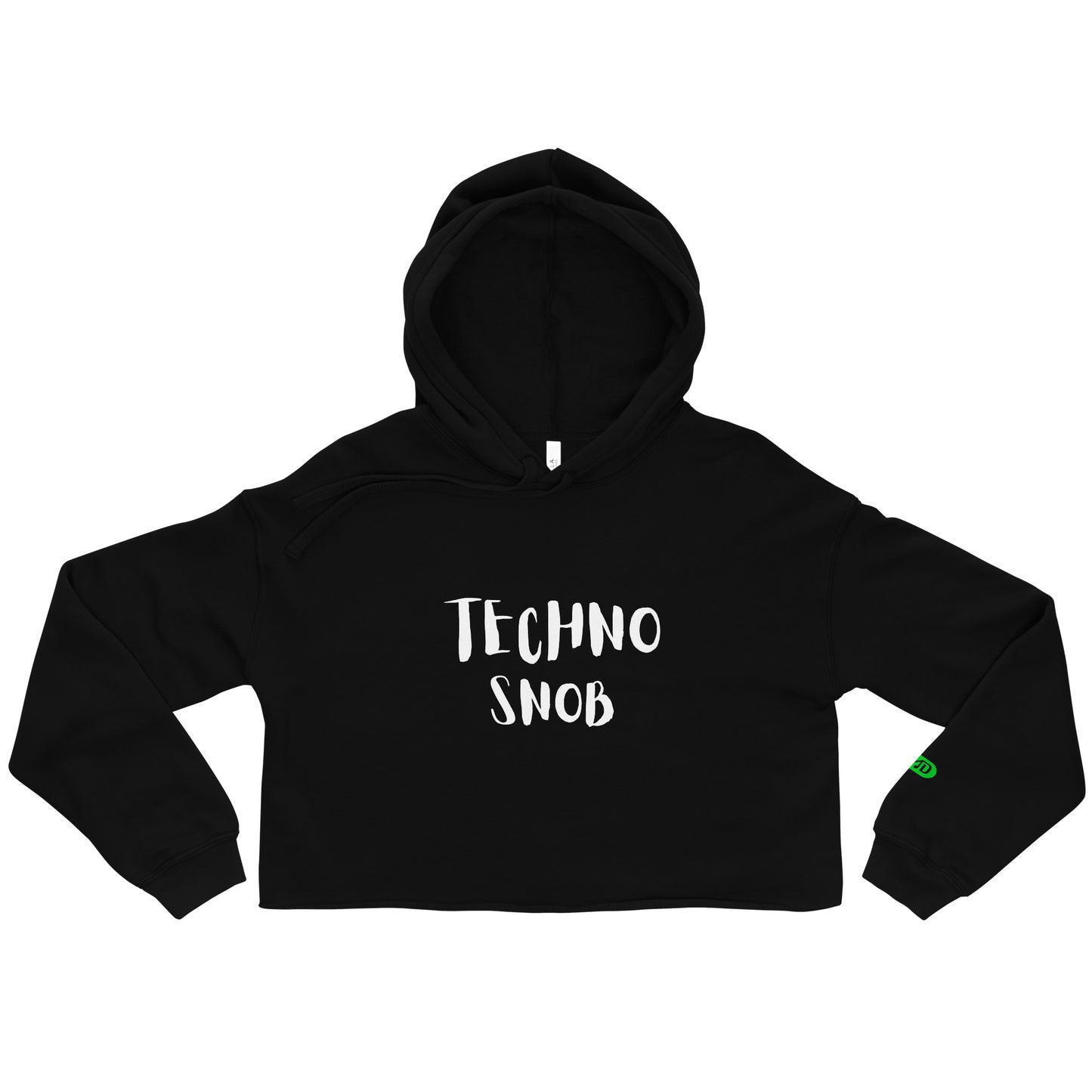 TECHNO SNOB CROP HOODIE