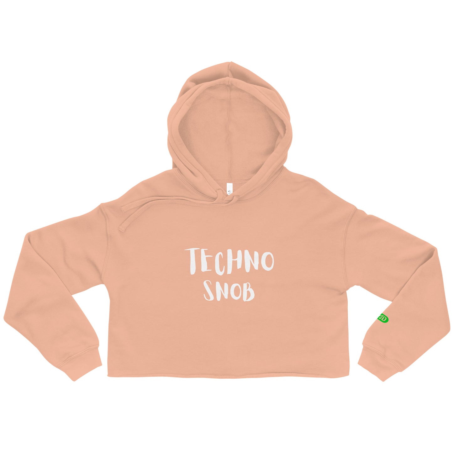 TECHNO SNOB CROP HOODIE