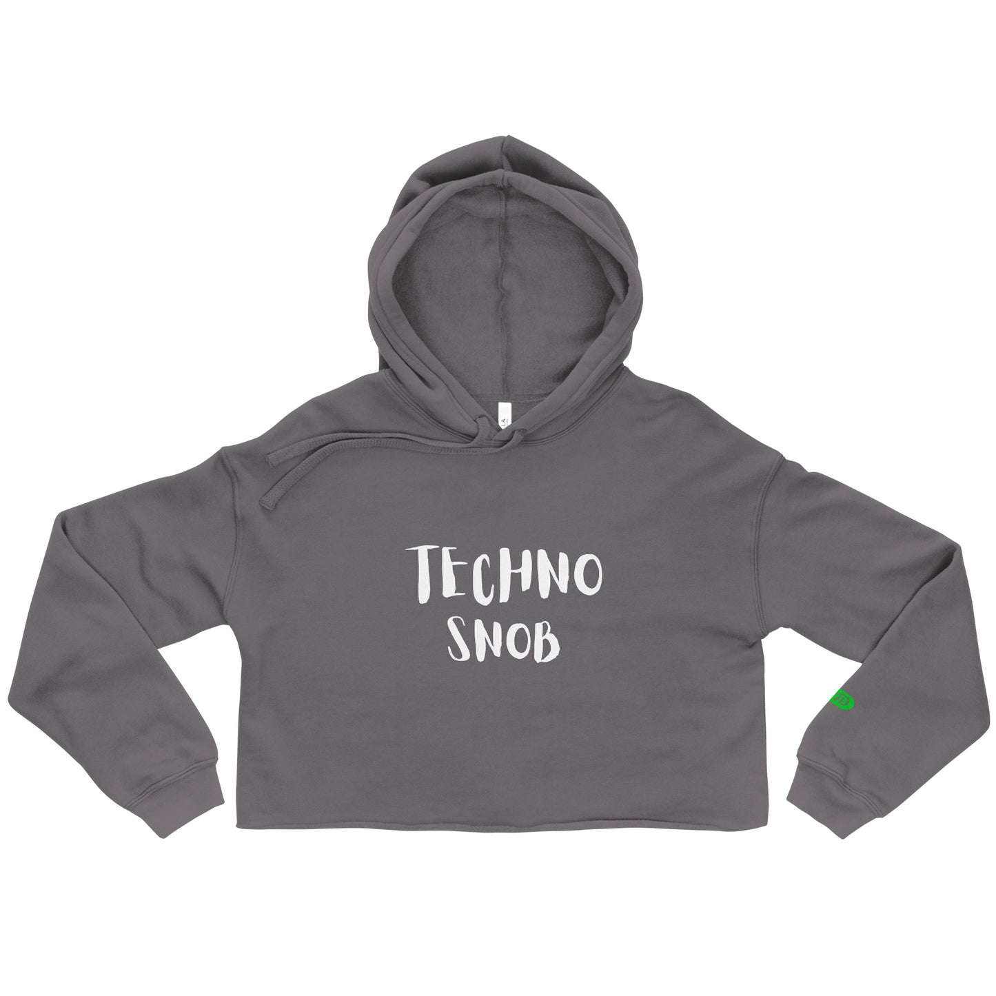 TECHNO SNOB CROP HOODIE